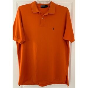 Polo by Ralph Lauren Polo Shirt XL Orange Logo (A017)
